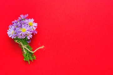 flower bouquet space for text Happy Valentine's Day 