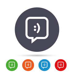 Chat sign icon. Speech bubble symbol.