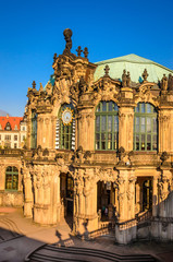 Naklejka na ściany i meble Famous Zwinger palace (Der Dresdner Zwinger) Art Gallery of Dresden, Saxrony, Germany