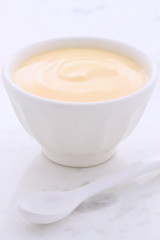 Fresh banana yogurt