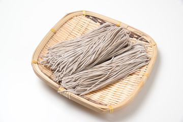 raw japanese soba noodle