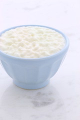 Fresh and healthy cottage cheese