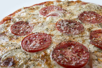 Homemede Pizza Close Up