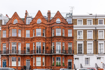 Obraz premium Dom mieszkalny w Chelsea zimą