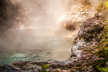 Orakei Korako geotermal valley,