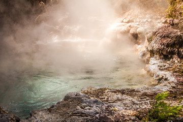 Orakei Korako geotermal valley,