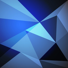 Fototapeta premium Low poly design element on blue gradient background