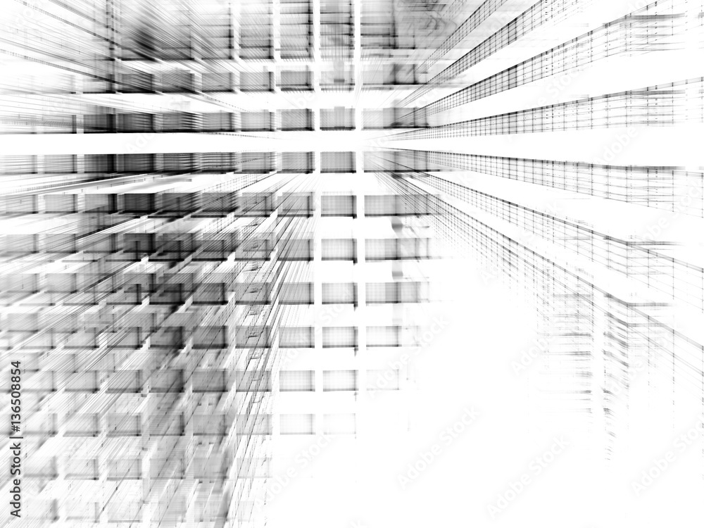 Poster abstract background element. fractal graphics series. three-dimensional composition of repeating tra