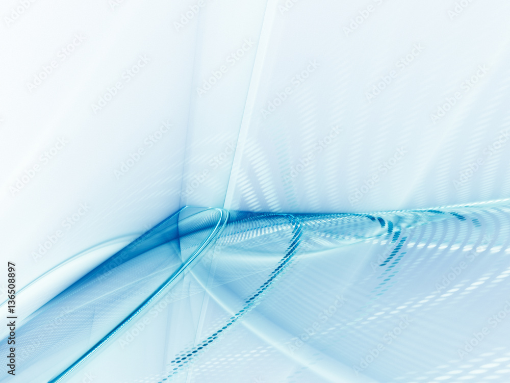 Poster abstract background element. fractal graphics series. three-dimensional composition of glowing lines
