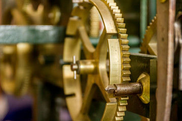 analog clockwork gear mechanism
