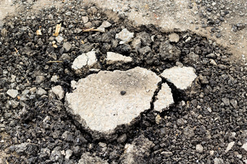 damage road
