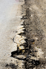 damage road