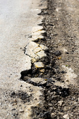 damage road