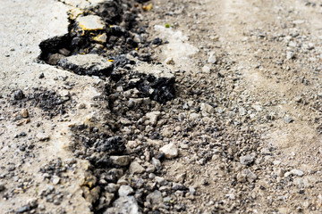 damage road