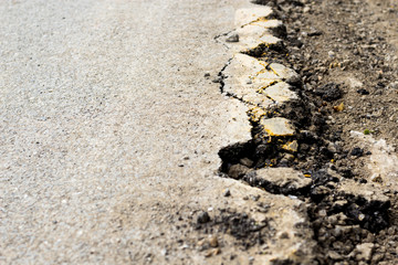 damage road
