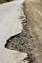 damage road