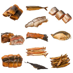 set of a different preserved fish