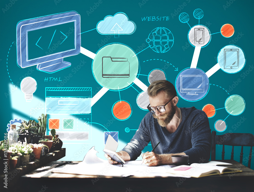 Poster web design development style ideas website concept