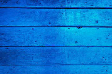 Blue wood painted texture background