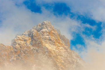 fog in the mountains