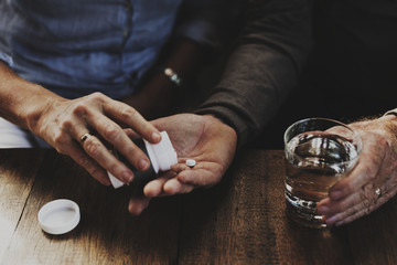 Mature Old Medication Vitamins Supplement