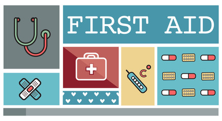 First Aid Kit Health Concept