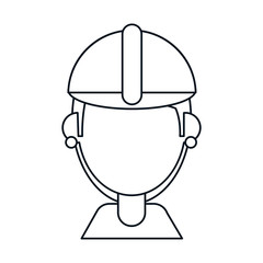 woman building construction wooden boards thin line vector illustration eps 10