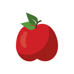tasty apple natural food vector illustration eps 10