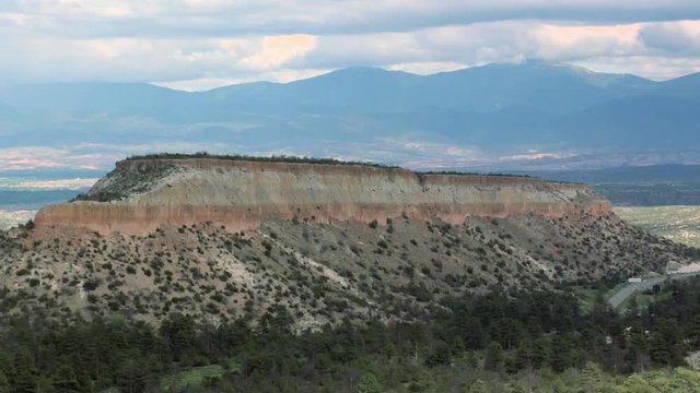 Mountains along the Senator Clinton P. Anderson Scenic Route near Los Alamos, New Mexico,