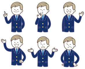 制服　男の子　表情