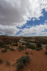 Meandering Road in the Canyonlands National Park near Moab Utah