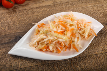 Raw pickled cabbage