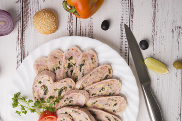 meat roll, meatloaf
