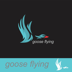 Goose Flying Logo