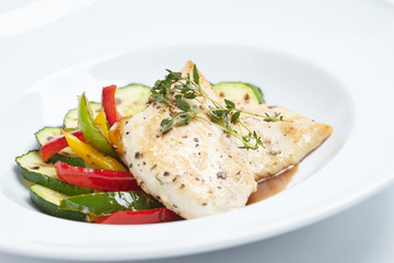 fish with vegetables