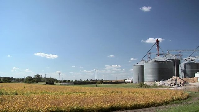Grain Silos in Casey Iowa
