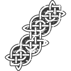 Celtic pattern. Element of Celtic or Irish ornament