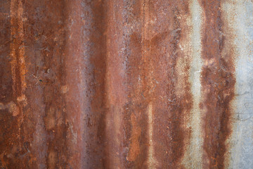 Old metal sheet roof texture. Pattern of old metal sheet