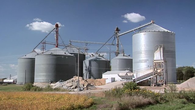 Grain Silos in Casey Iowa