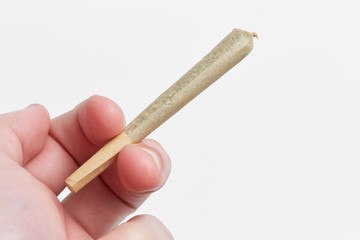 Close up of marijuana joint