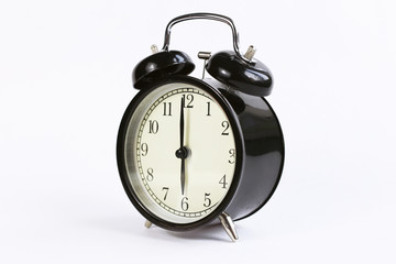classic table clock on a white background. decor element