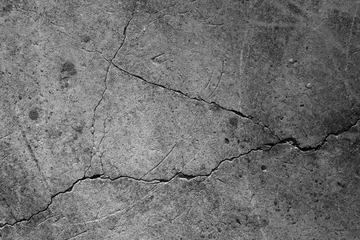 Fotobehang Betonbehang Crack concrete textuur oppervlakte achtergrond.