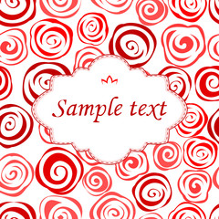 Seamless pattern with roses