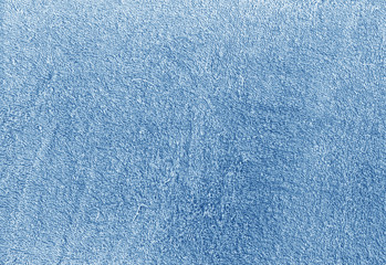 Blue color cotton towel texture.