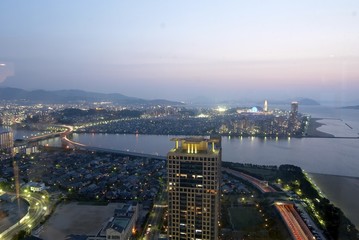 Fukuoka tower Aerial view