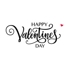 Happy Valentine's day lettering