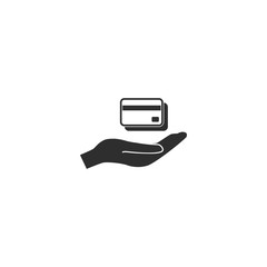 Credit card - vector icon.