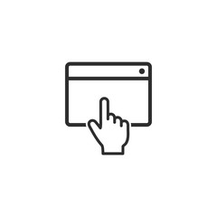 Browser - vector icon.