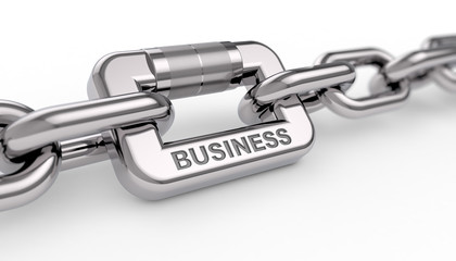 Business / Kette / Metall / 3d