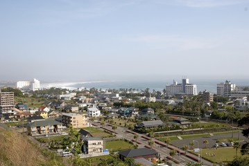 Obraz premium high angel view of Aoga-shima